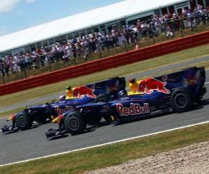Puzzle Mark Webber και Sebastian Vettel - Red Bull - Silverstone 2010